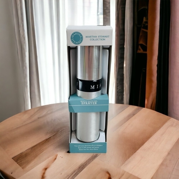 NIB Olive Oil SPRAYER Misto MARTHA STEWART  Aluminum Oil Bottle Mist Sprayer - Picture 1 of 3